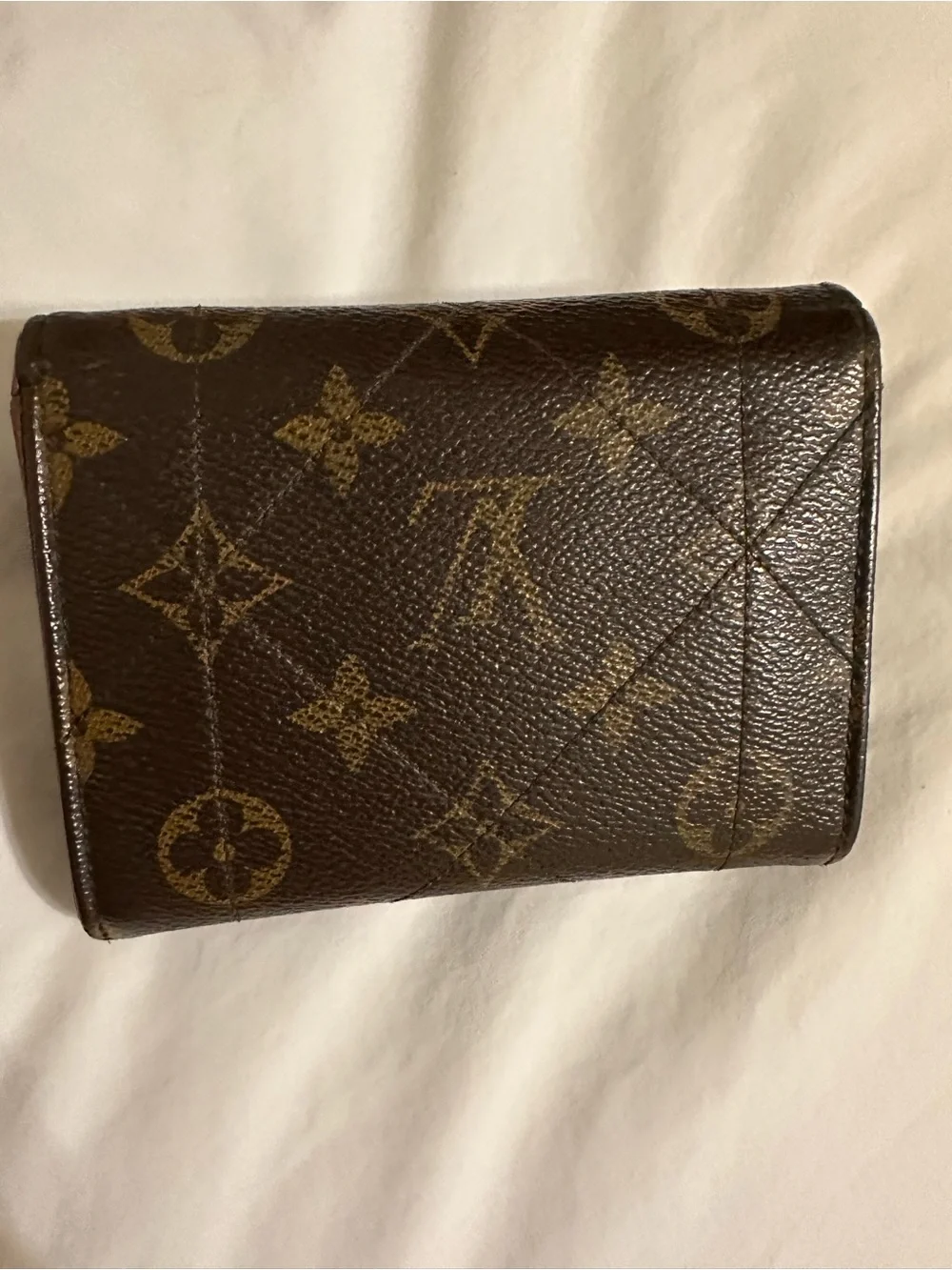 Louis Vuitton Monogram Small Compact Lock Portefeuille Bifold Wallet